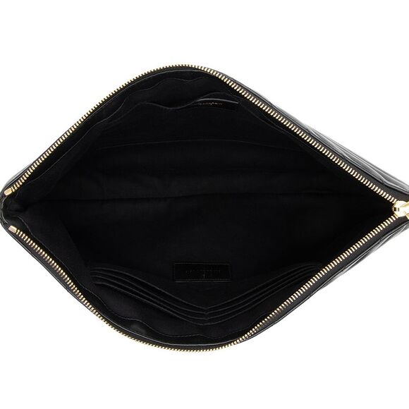 Saint Laurent Matelasse Calfskin Monogram Large Wristlet - Picture 6 of 15